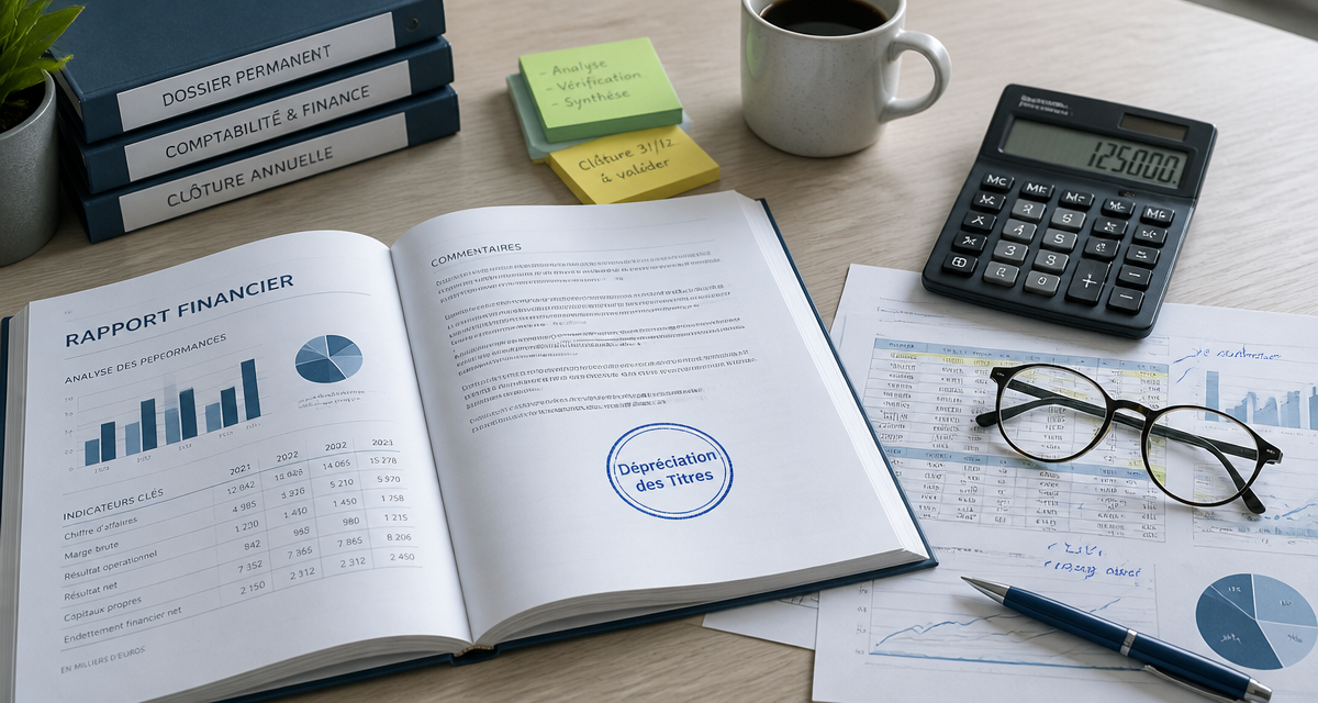 Dépréciation titres de participation sur bureau expert-comptable