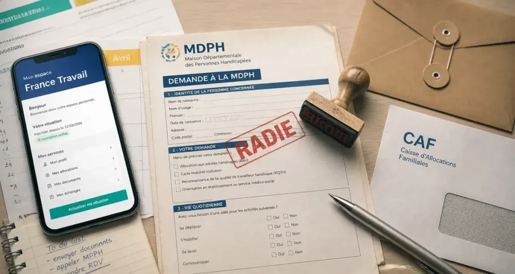 désinscription pôle emploi aah : sécuriser ses droits sans risque