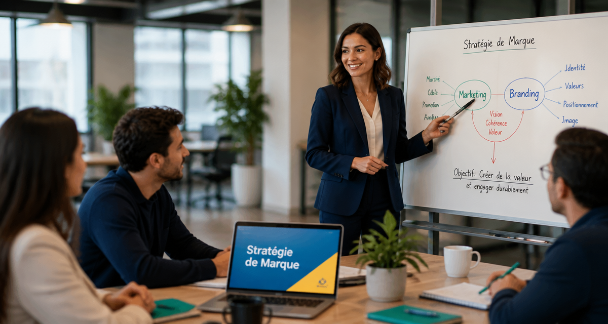 marketing branding présentation en entreprise