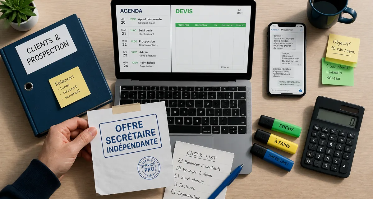 Offre mission secrétaire indépendante : sécuriser ses missions