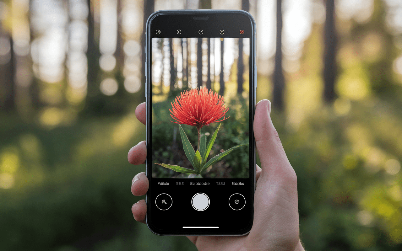 Application mobile d'identification botanique