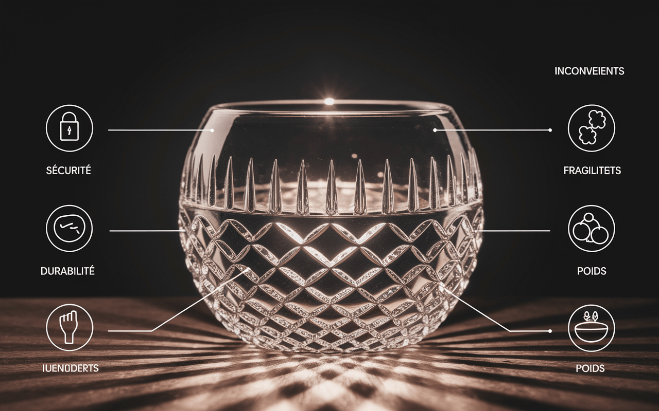 Biberon en verre avec détails de ses caractéristiques