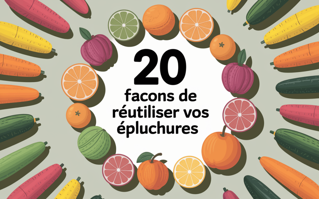 Épluchures colorées en cercle - 20 astuces anti-gaspillage
