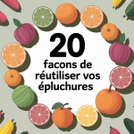 Épluchures colorées en cercle - 20 astuces anti-gaspillage