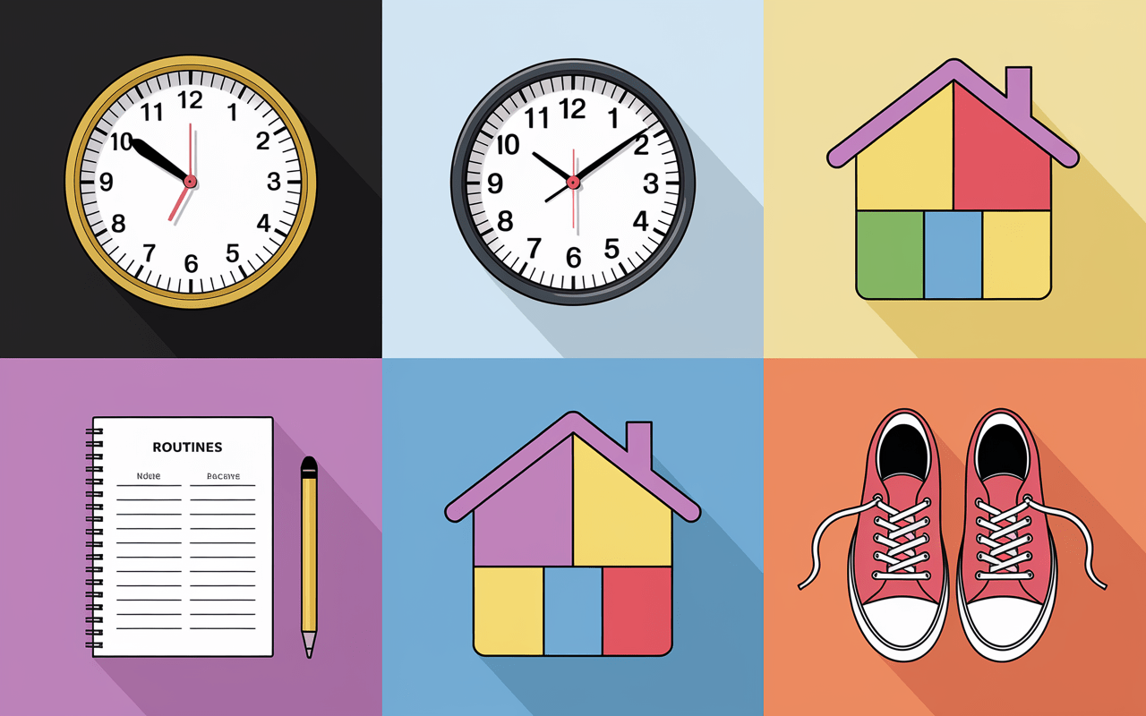 Infographie principes clés organisation FlyLady