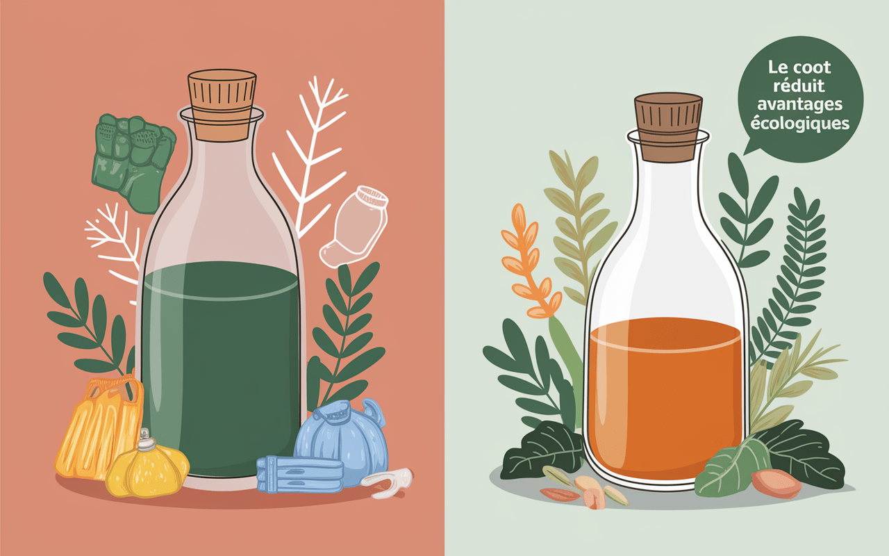 Comparaison entre liquide vaisselle commercial et solution maison zéro déchet