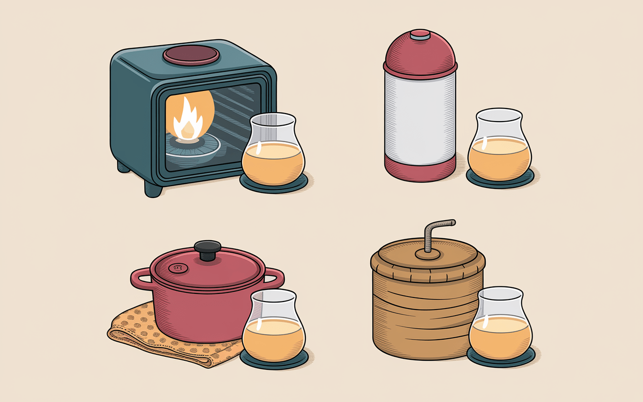 Méthodes d'incubation pour yaourts maison sans yaourtière