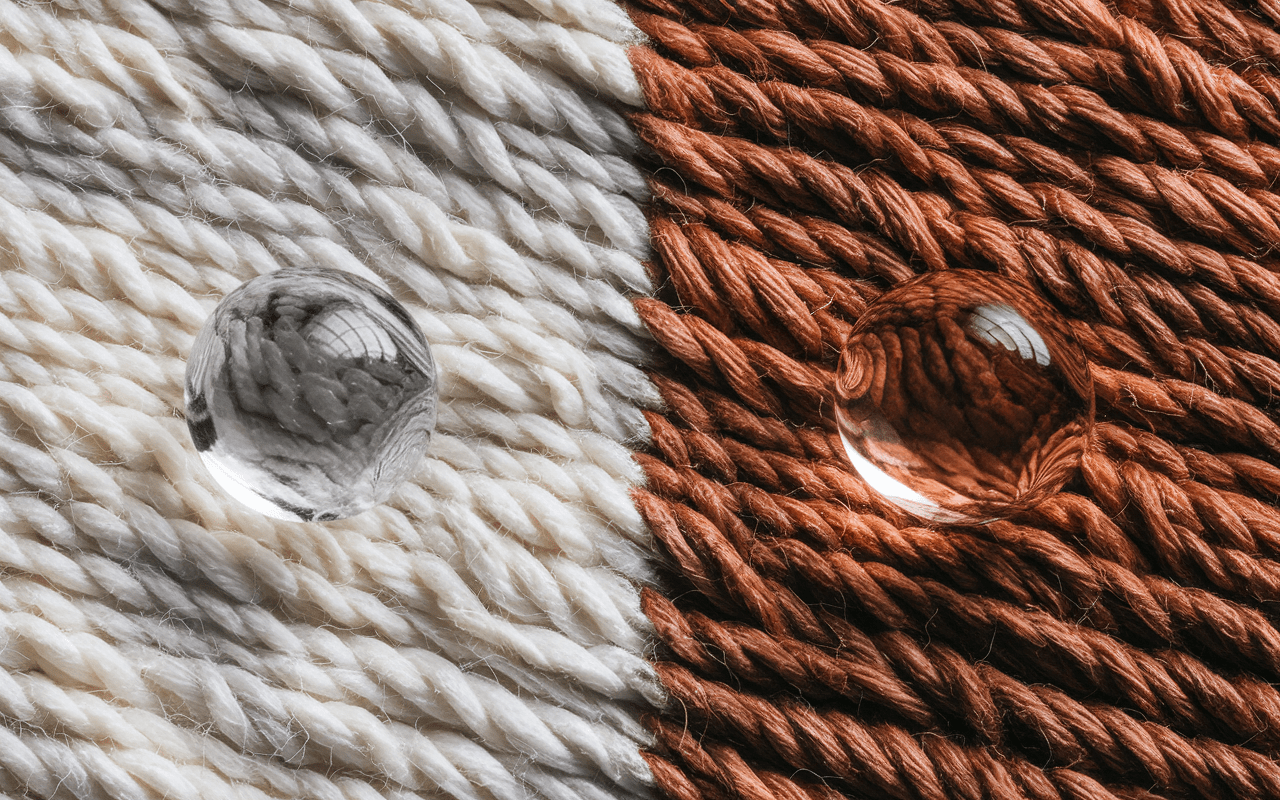 Comparaison texture daim propre et abîmé