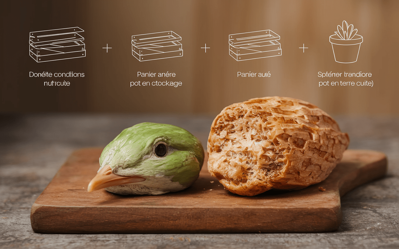 Tête d'ail et gousse avec étiquette de durée de conservation