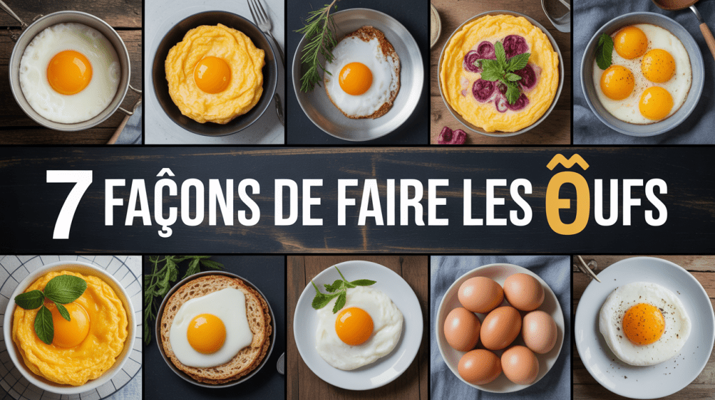 7 préparations d'œufs variées pour Top 7