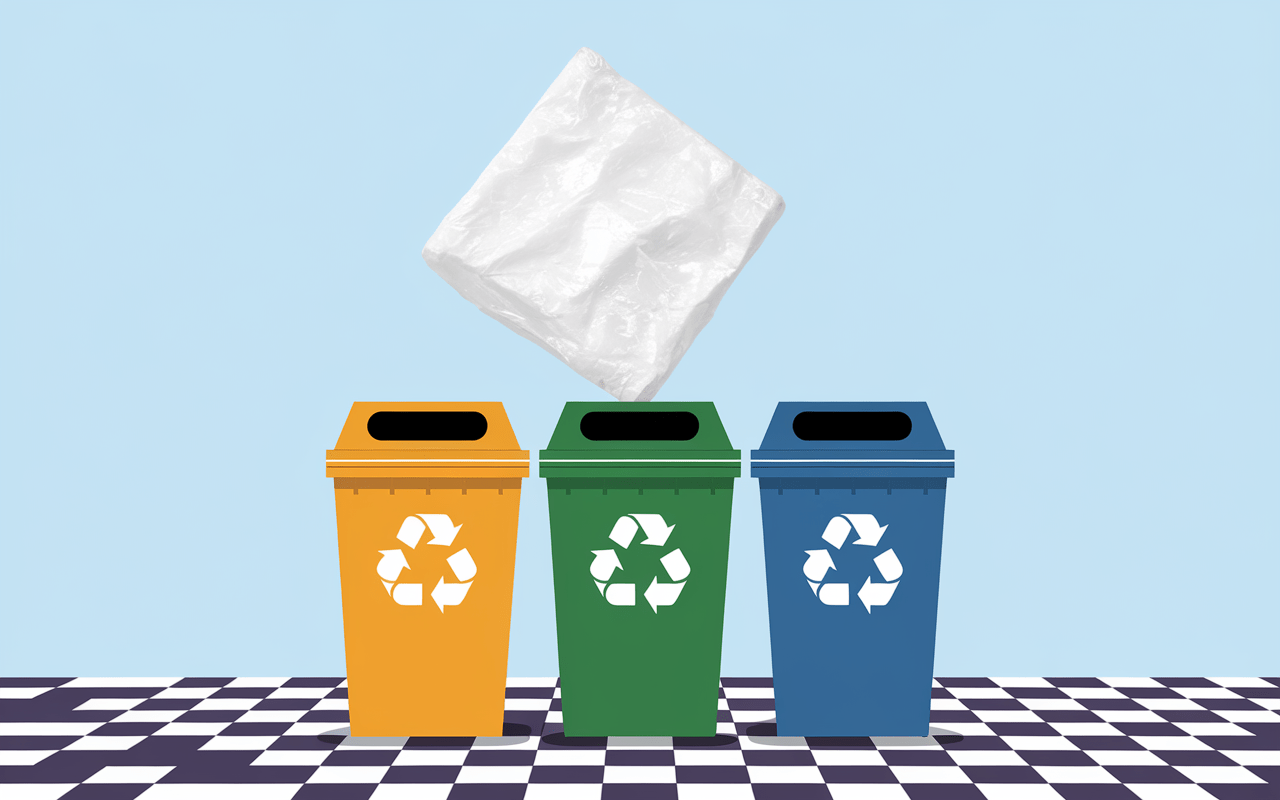 Point de collecte et tri polystyrène