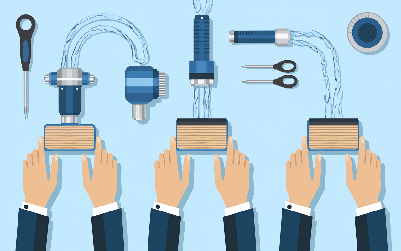 Étapes d'installation d'un filtre à eau sur robinet