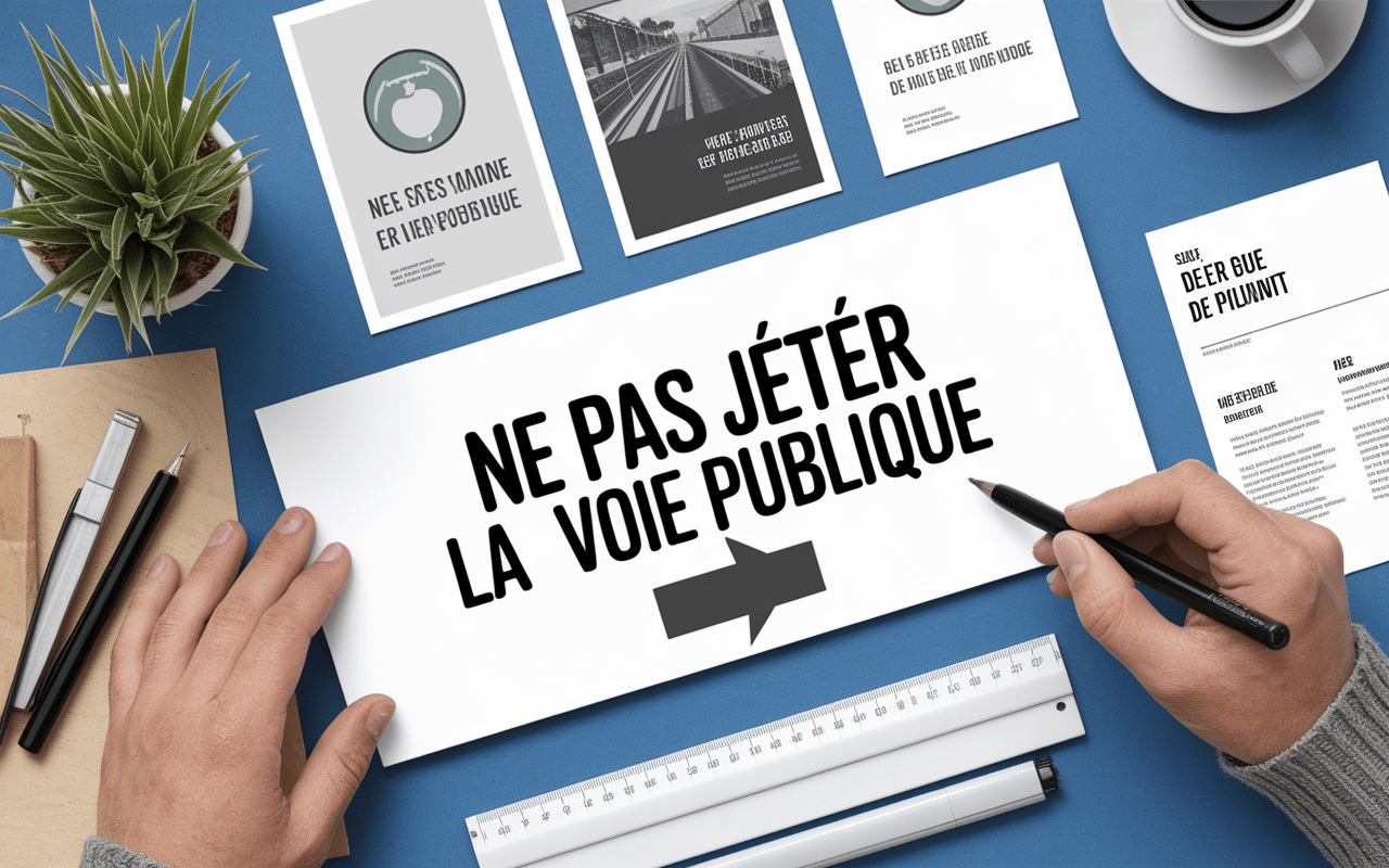 Placement mention 'ne pas jeter' sur documents