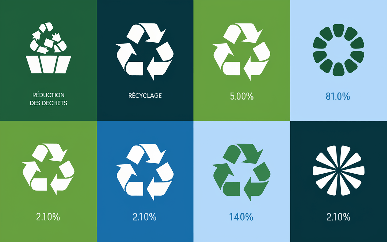 Infographie PPWR objectifs recyclage et durabilité