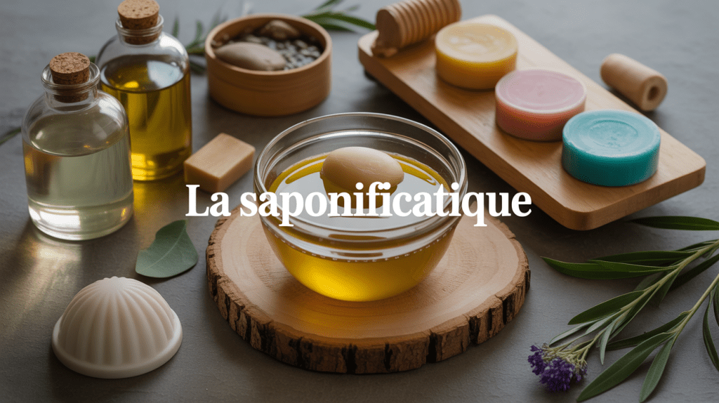 Atelier de saponification avec ingrédients naturels et savons artisanaux