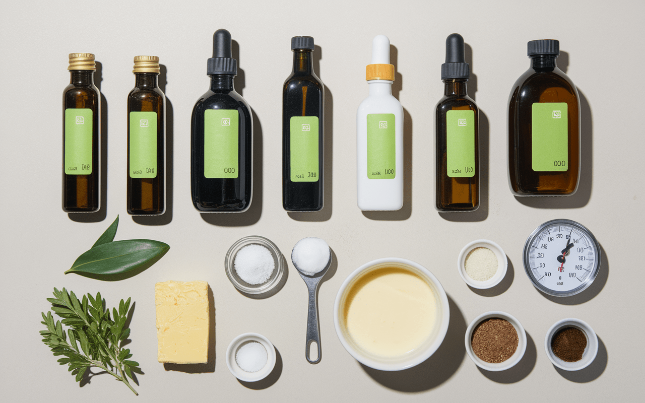 Composition des composants clés pour la saponification