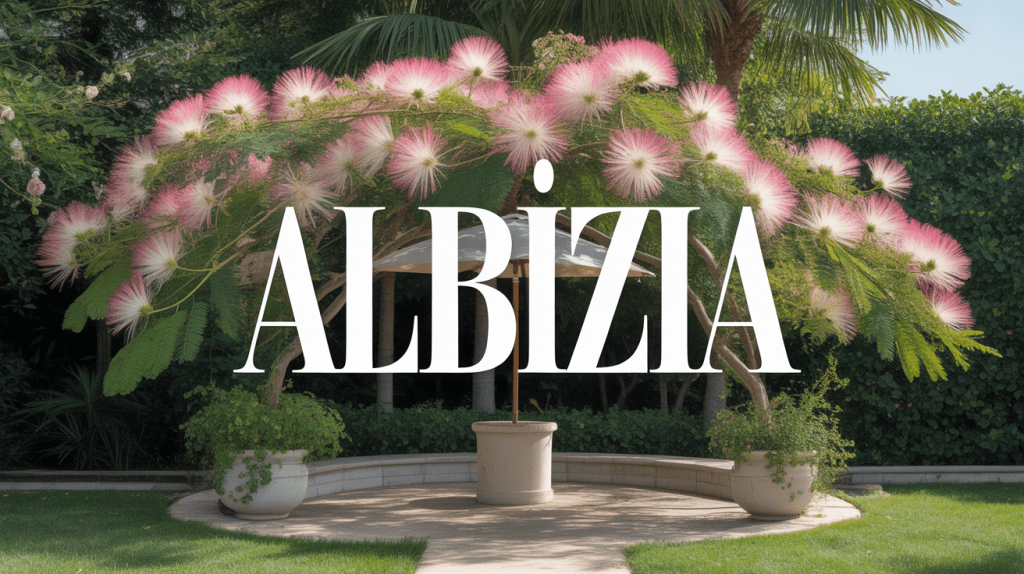 albizia-floraison-pompons-roses-feuillage-fin