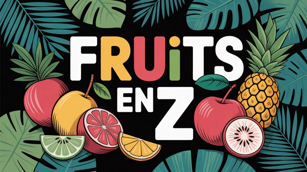 Assortimentcolorédefruitstropicauxexotiquesavectitrefruitsenz