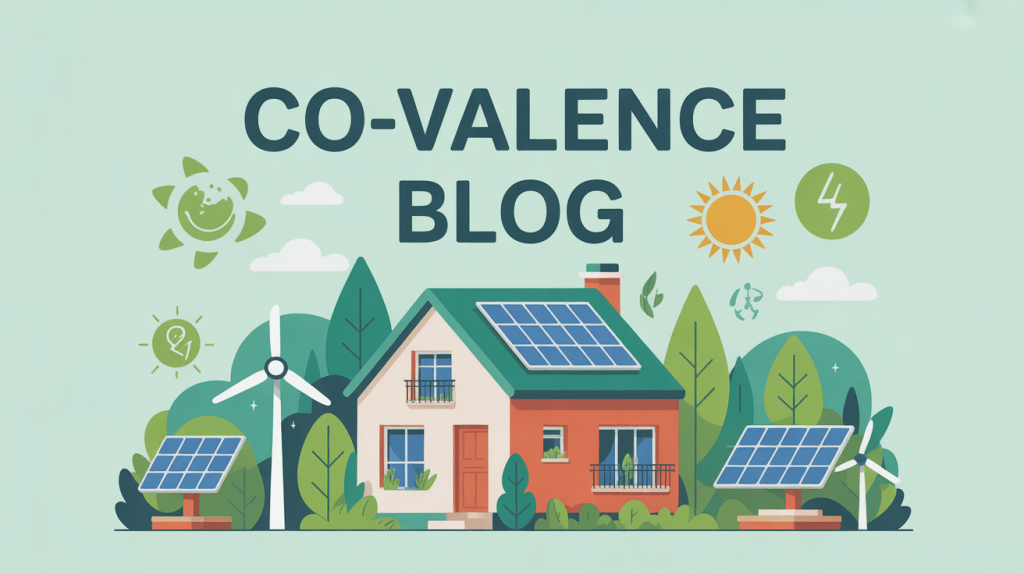 illustration maison ecologique co-valence blog energies renouvelables