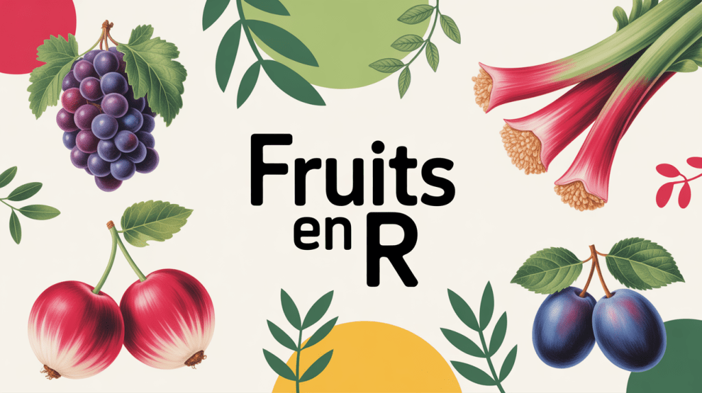 Composition colorée fruits en r