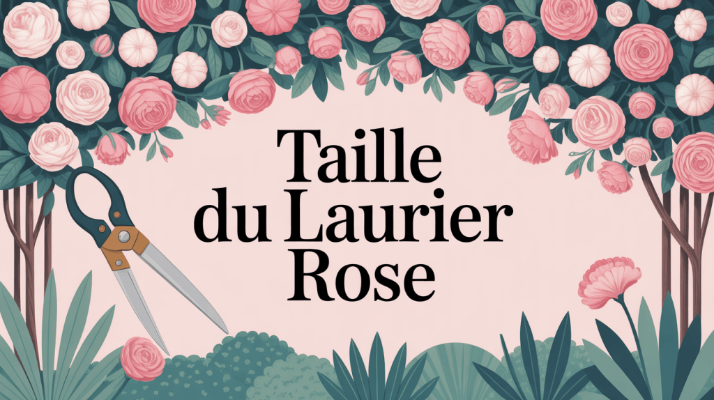 Arbustelauriersrosesfleurssecateursdorésjardinmediterraneen