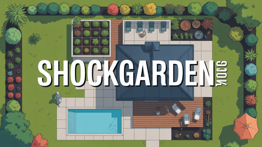 vue Aerienne shockgardencom maison avec jardin piscine terrasse potager