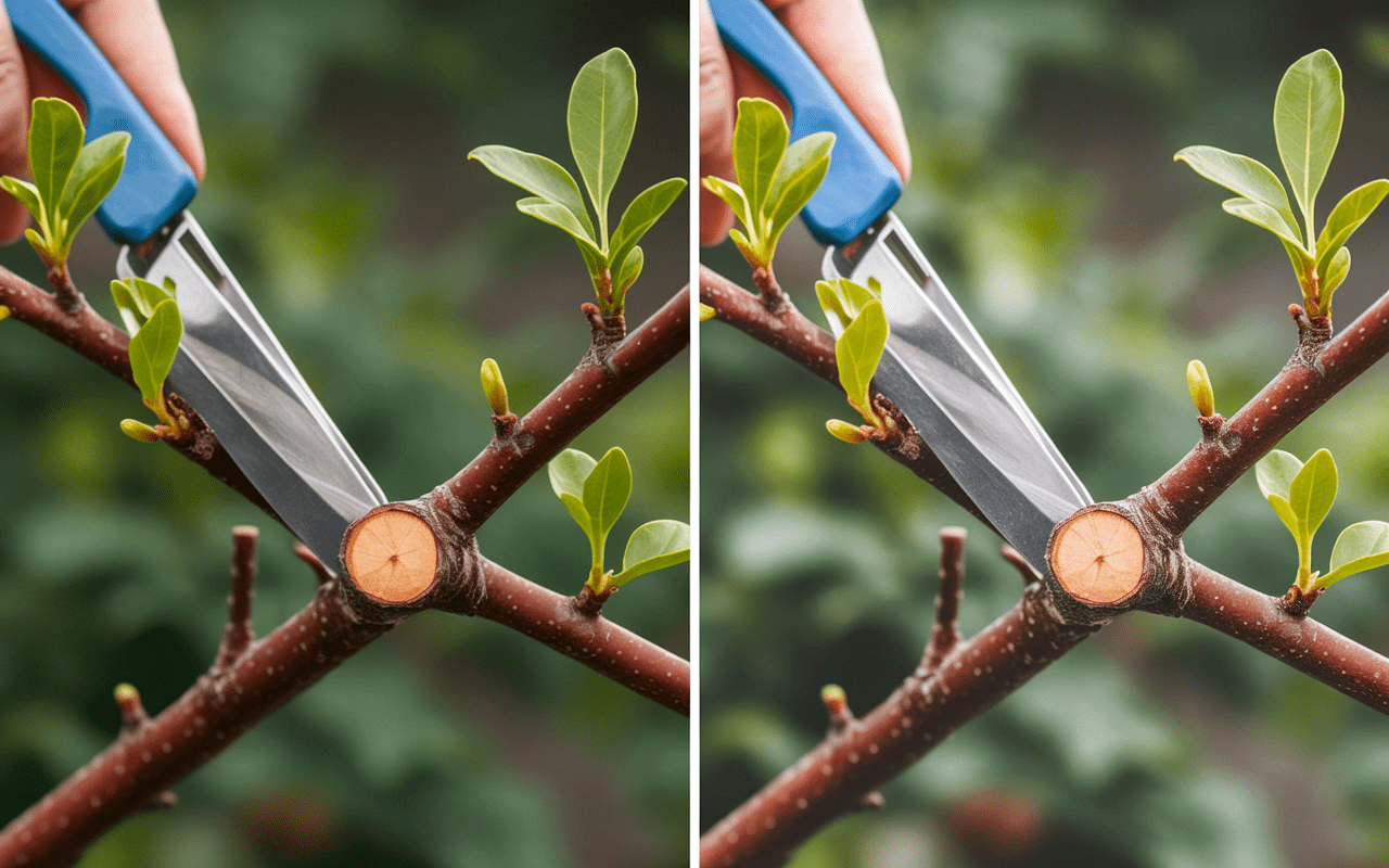 élagage précis des branches avec outils professionnels