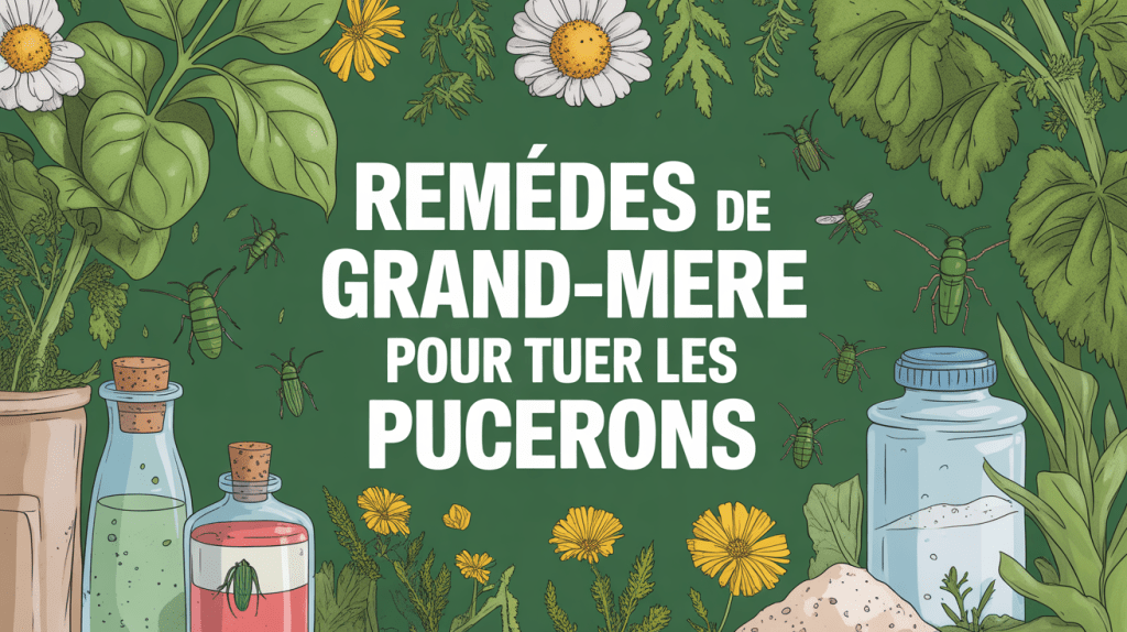 jardin avec plantes et ingredients naturels remede de grand mere pour tuer les pucerons