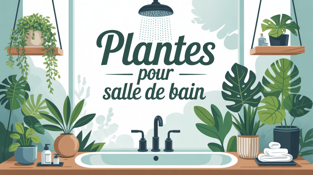 salle de bain moderne avec plantes pour salle de bain et ambiance spa