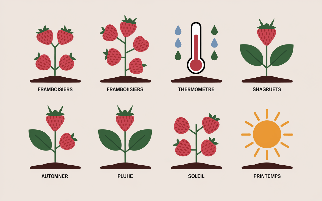 Calendrier des saisons pour planter des framboisiers