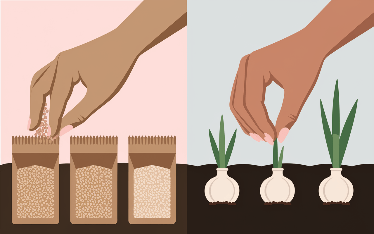 Comparaison semis graines et plantation bulbilles quand planter les oignons
