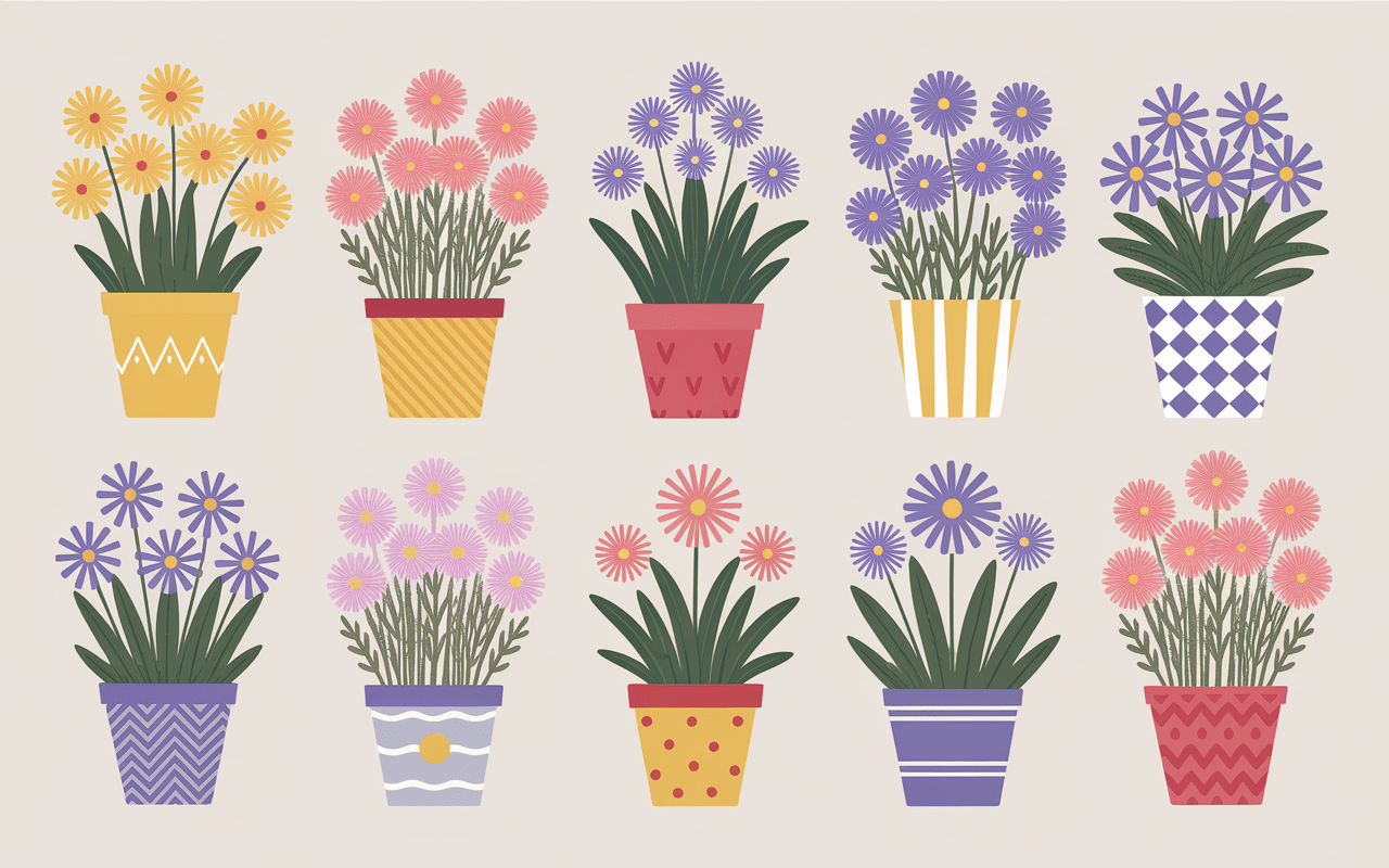 collection plantes plein soleil sans arrosage achillees asters agapanthes