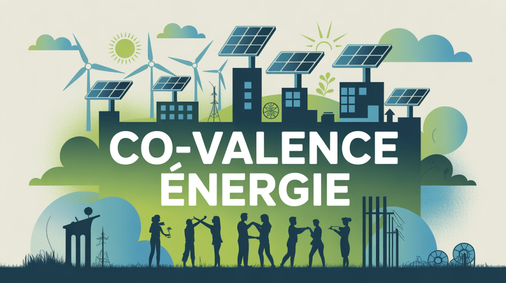 Ville durable avec énergies vertes et collaboration