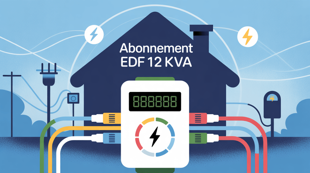 Compteur électrique numérique et équipements 12kVA