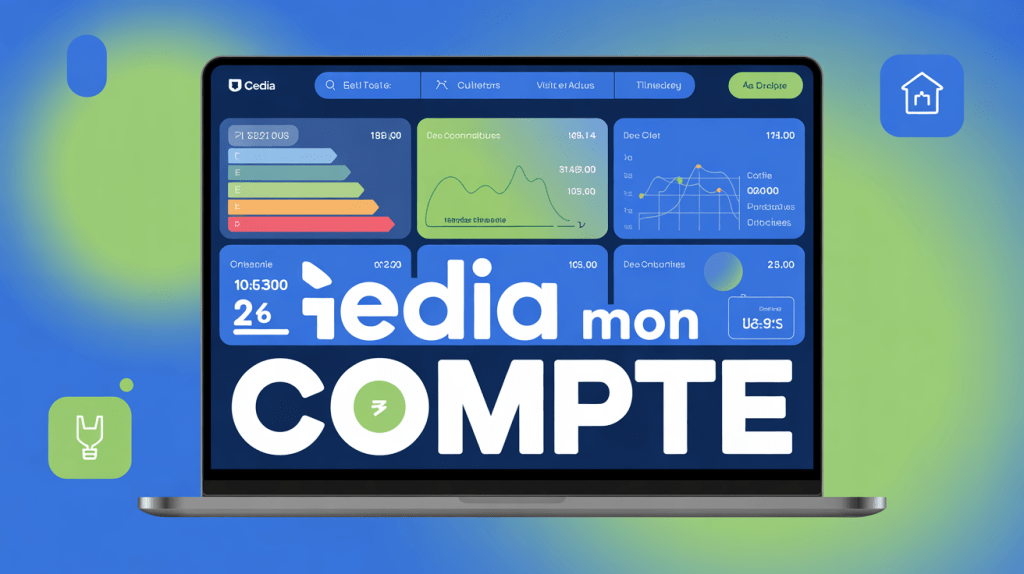 Interface espace client Gedia mon compte