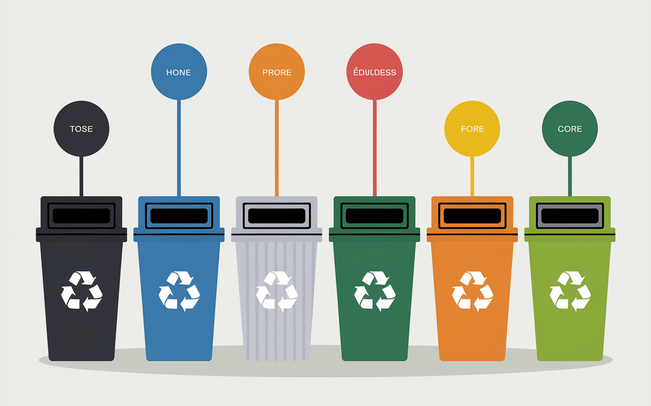 Centre de tri recyclage pour poêles