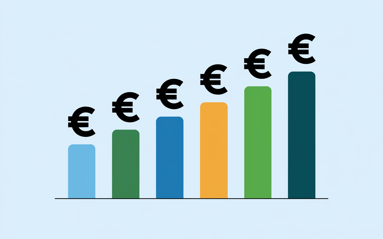Graphique comparaison prix fioul