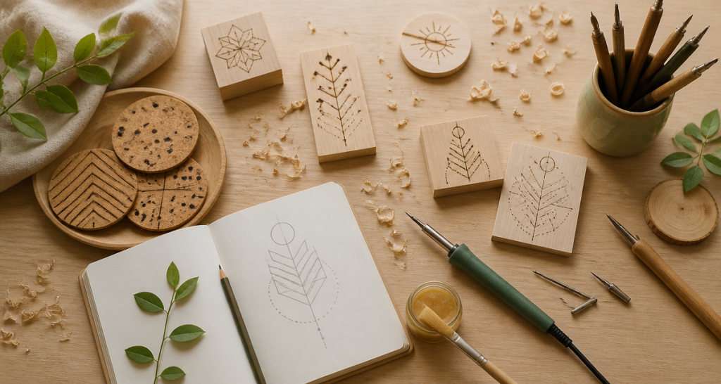 Pyrogravure sur bois : 12 idées simples et motifs sans dessin pour débuter