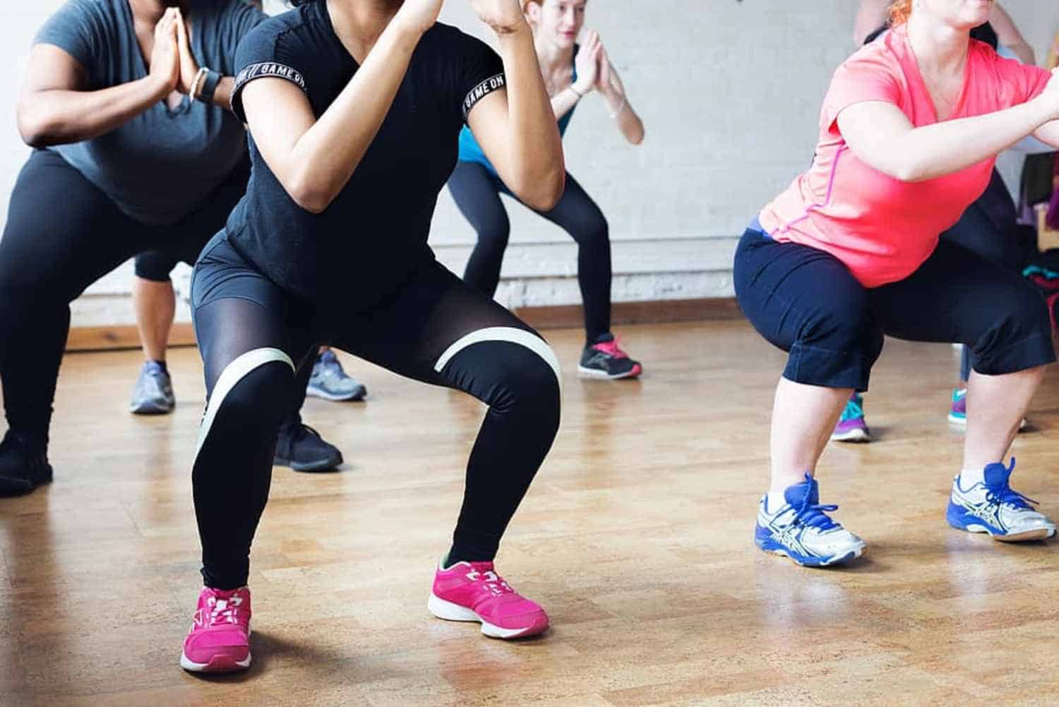 people exercising possibly women