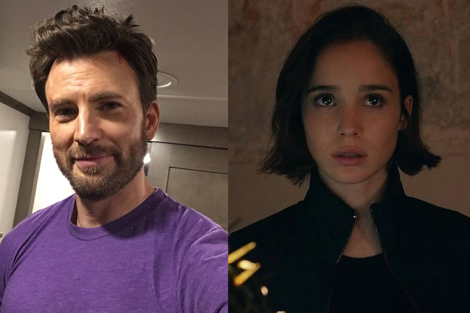 Chris evans alba baptista relationship