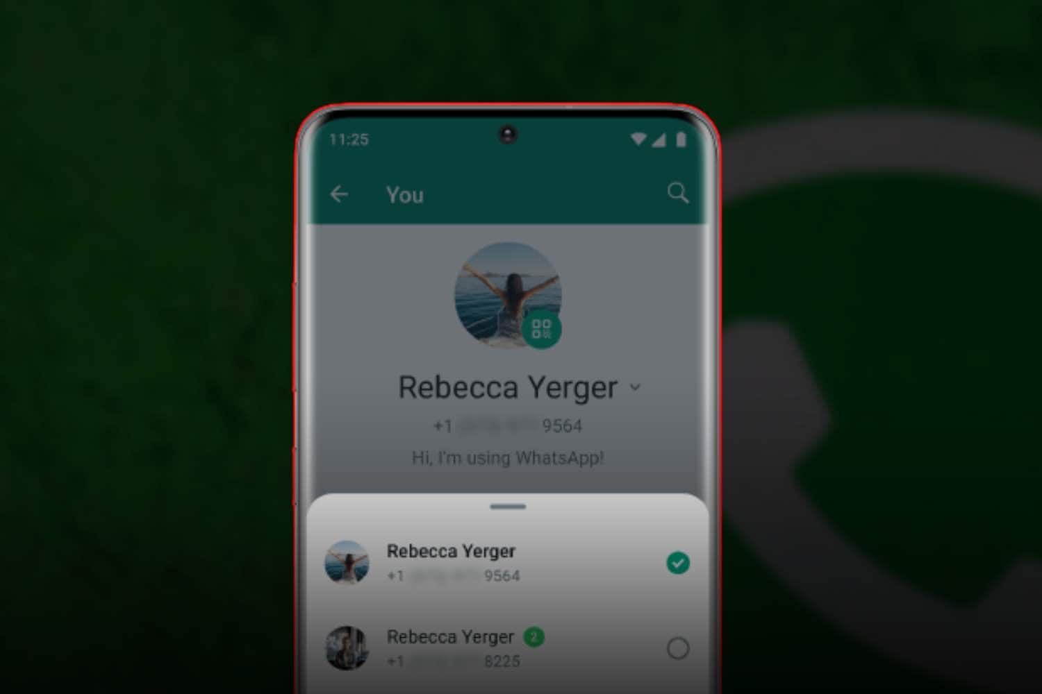 WhatsApp add accounts