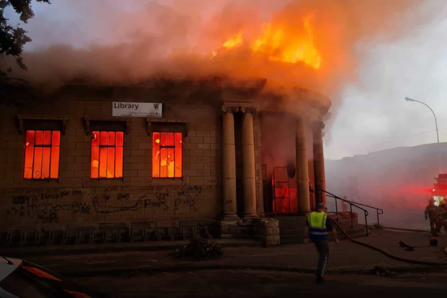old Brakpan library fire