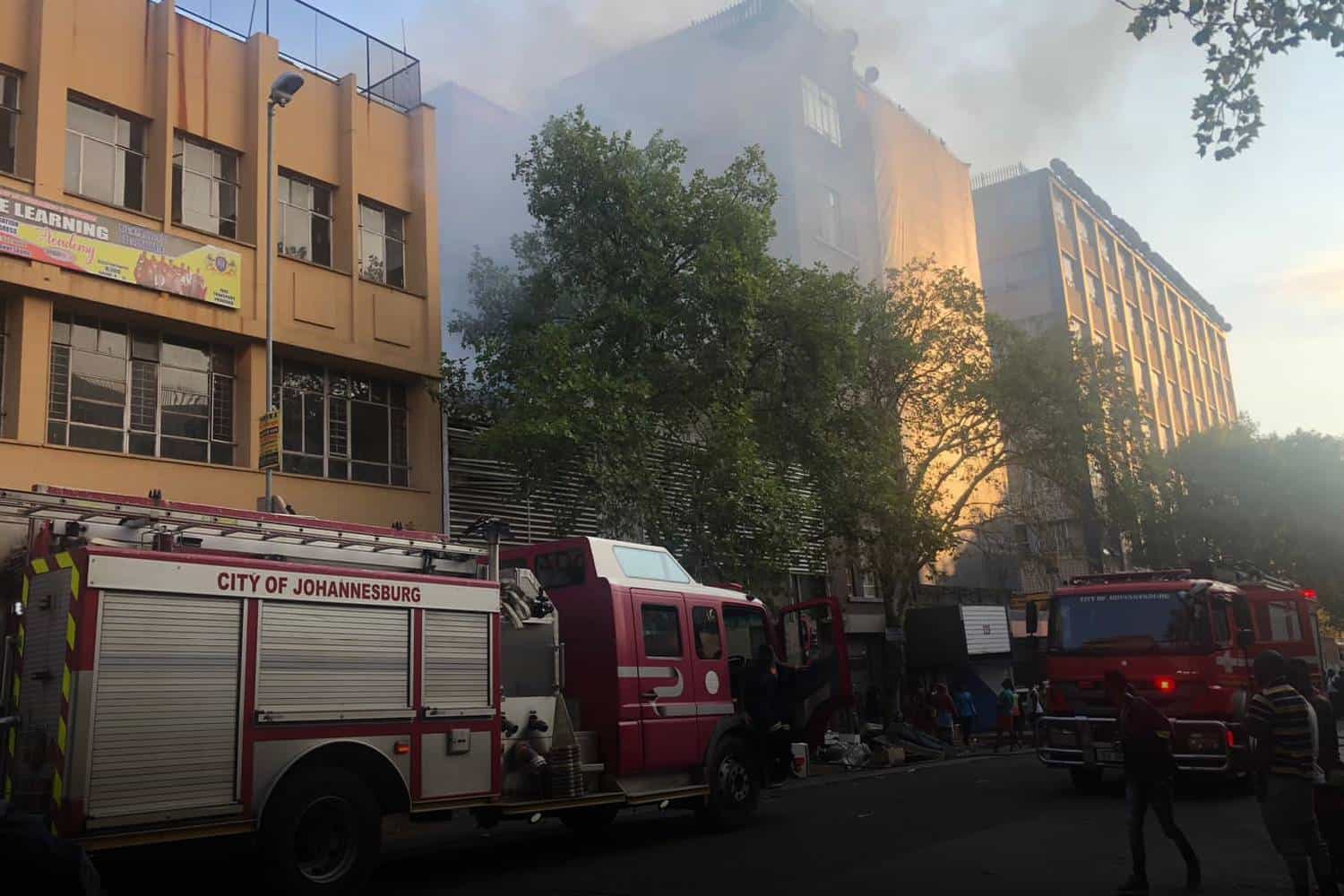 building fire johannesburg cbd
