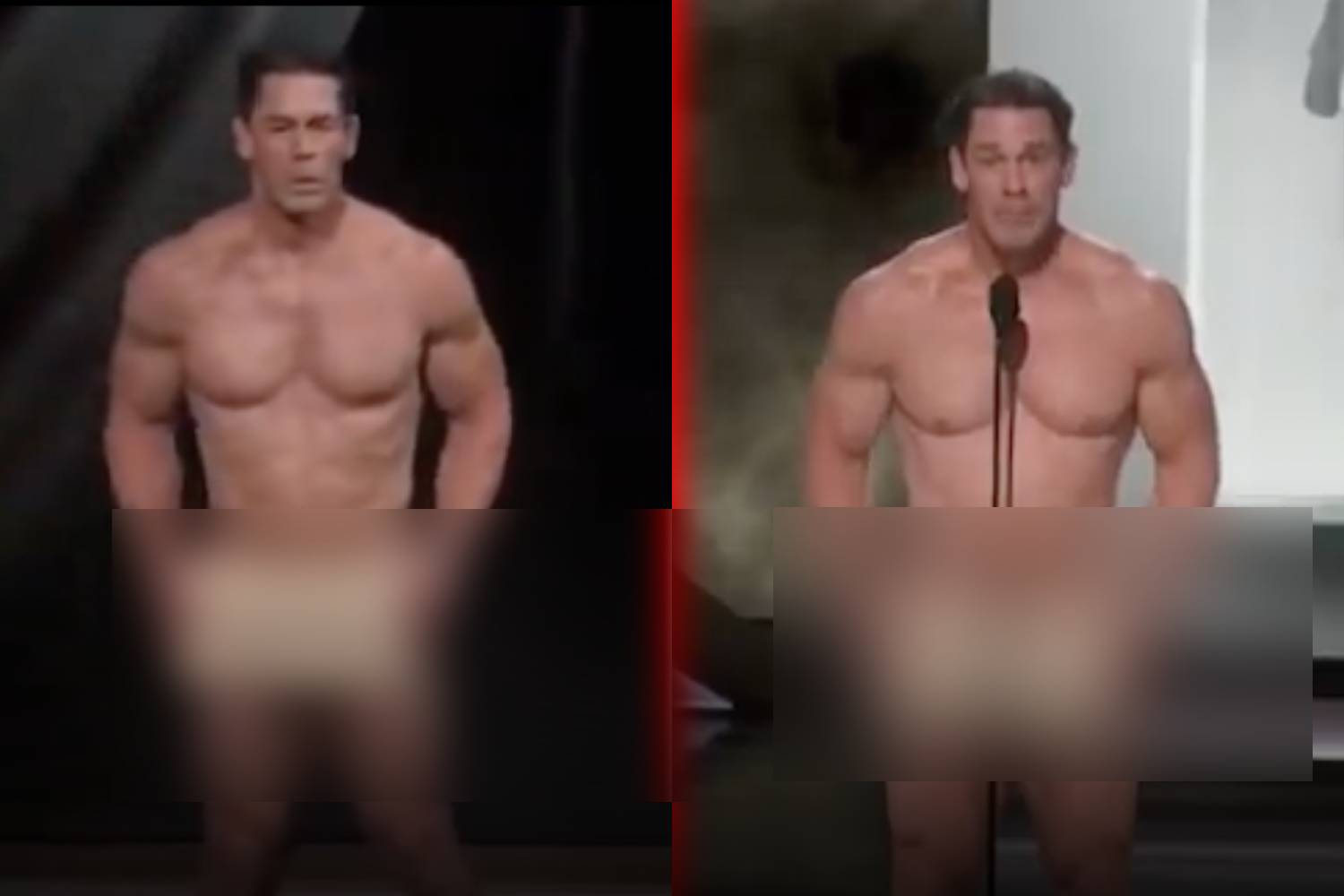 John cena naked stunt oscars