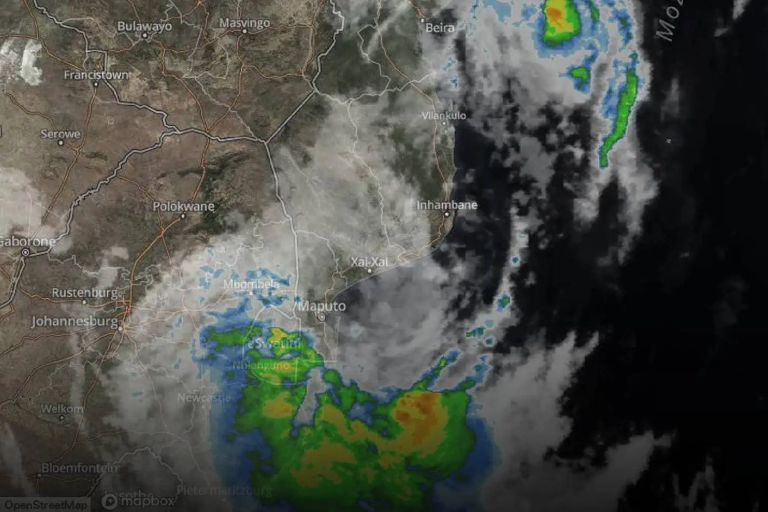 tropical cyclone filipo south africa