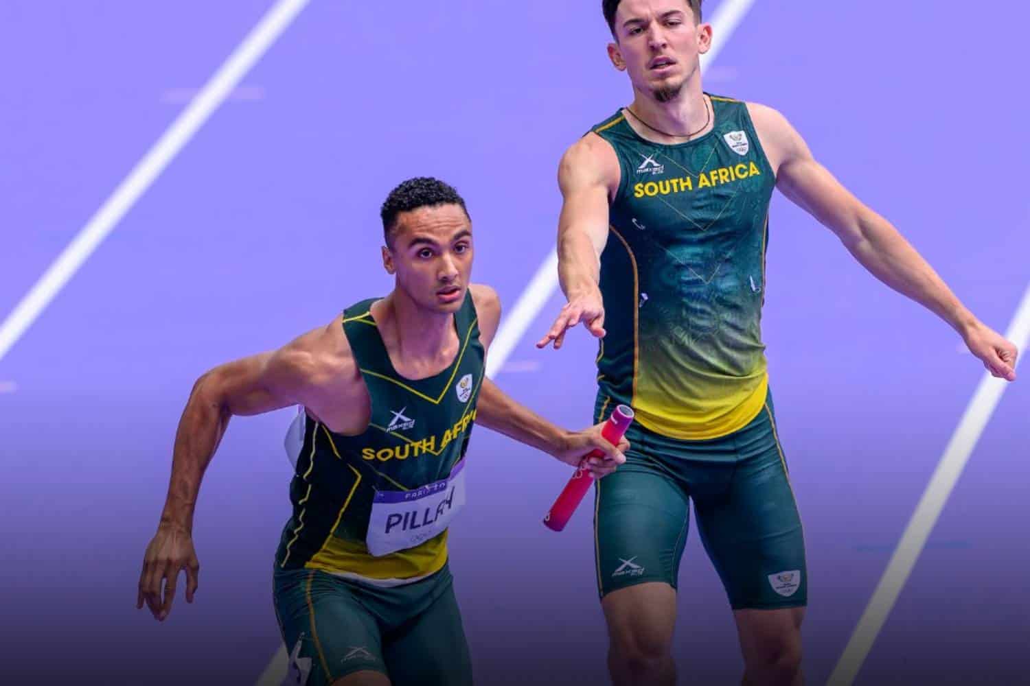team sa 400m relay final