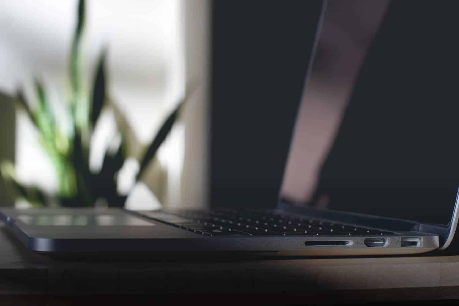 laptop on a desk post related to gambling