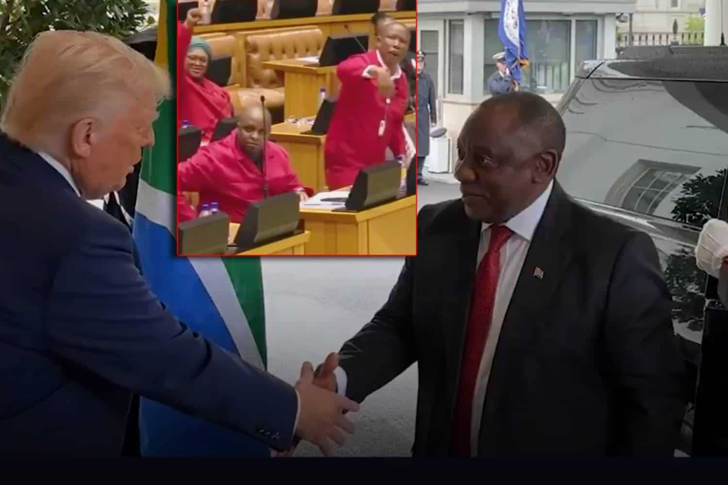 Julius malema Donald trump ramaphosa