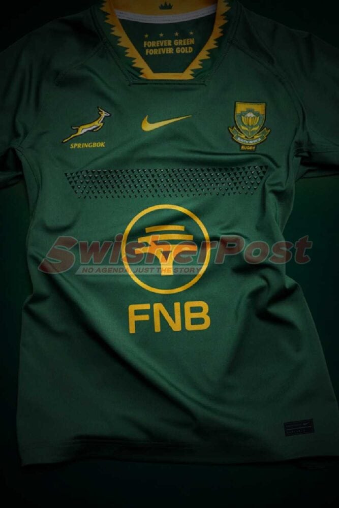 springboks home kit 30th anniversry