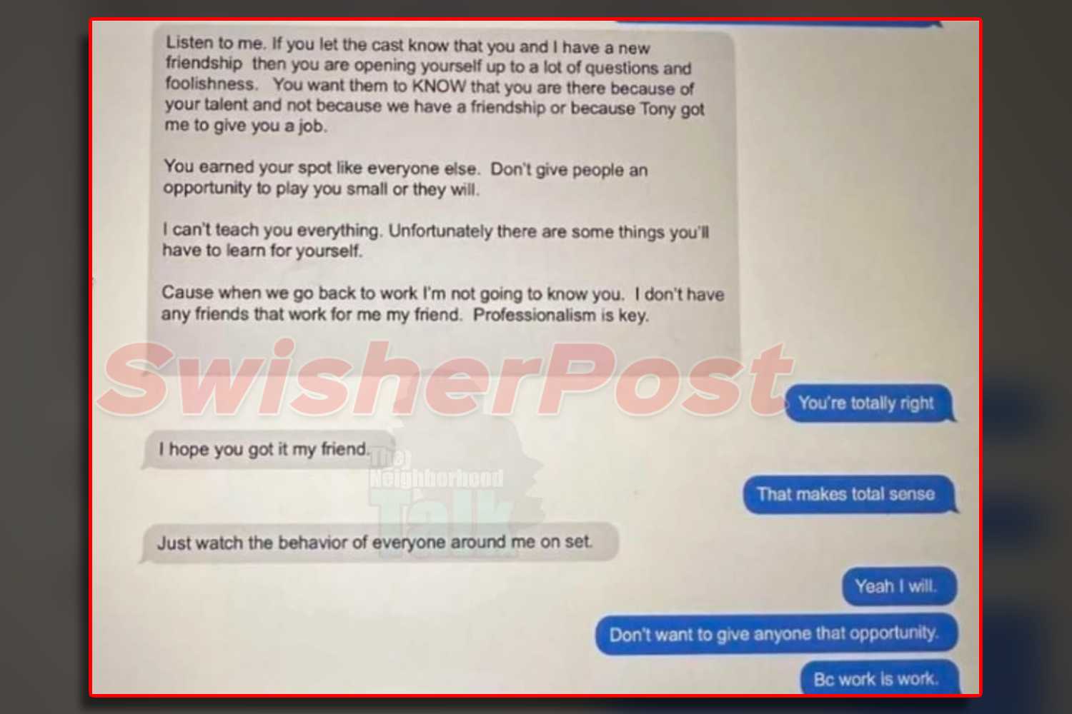 Tyler Perry Derek dixon text messages